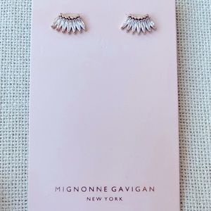 Mignonne Gavigan Petite Crystal Madeline Gold/clear stud earrings